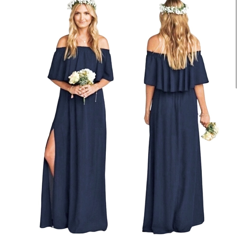 Show Me Your Mumu off shoulder dress